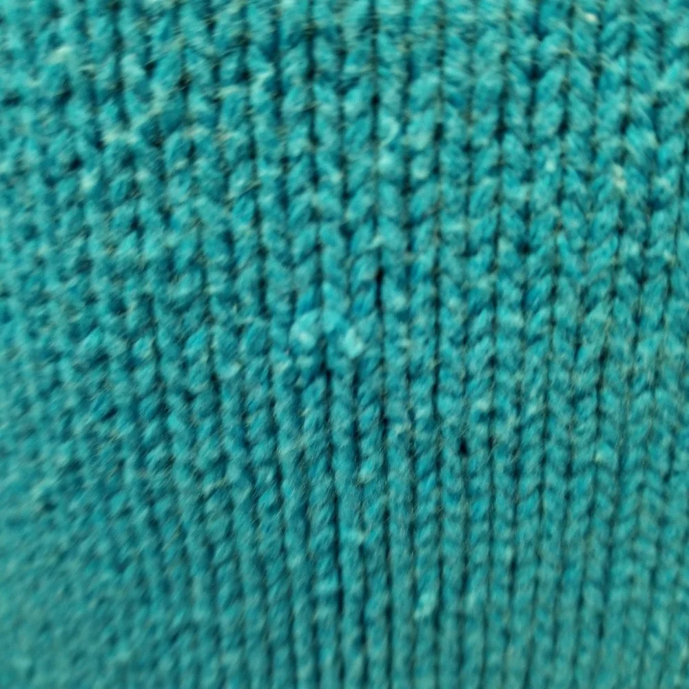 Vintage Izod Teal Geometric V-Neck Sweater with Pink & Black Accents - Picture 3 of 5